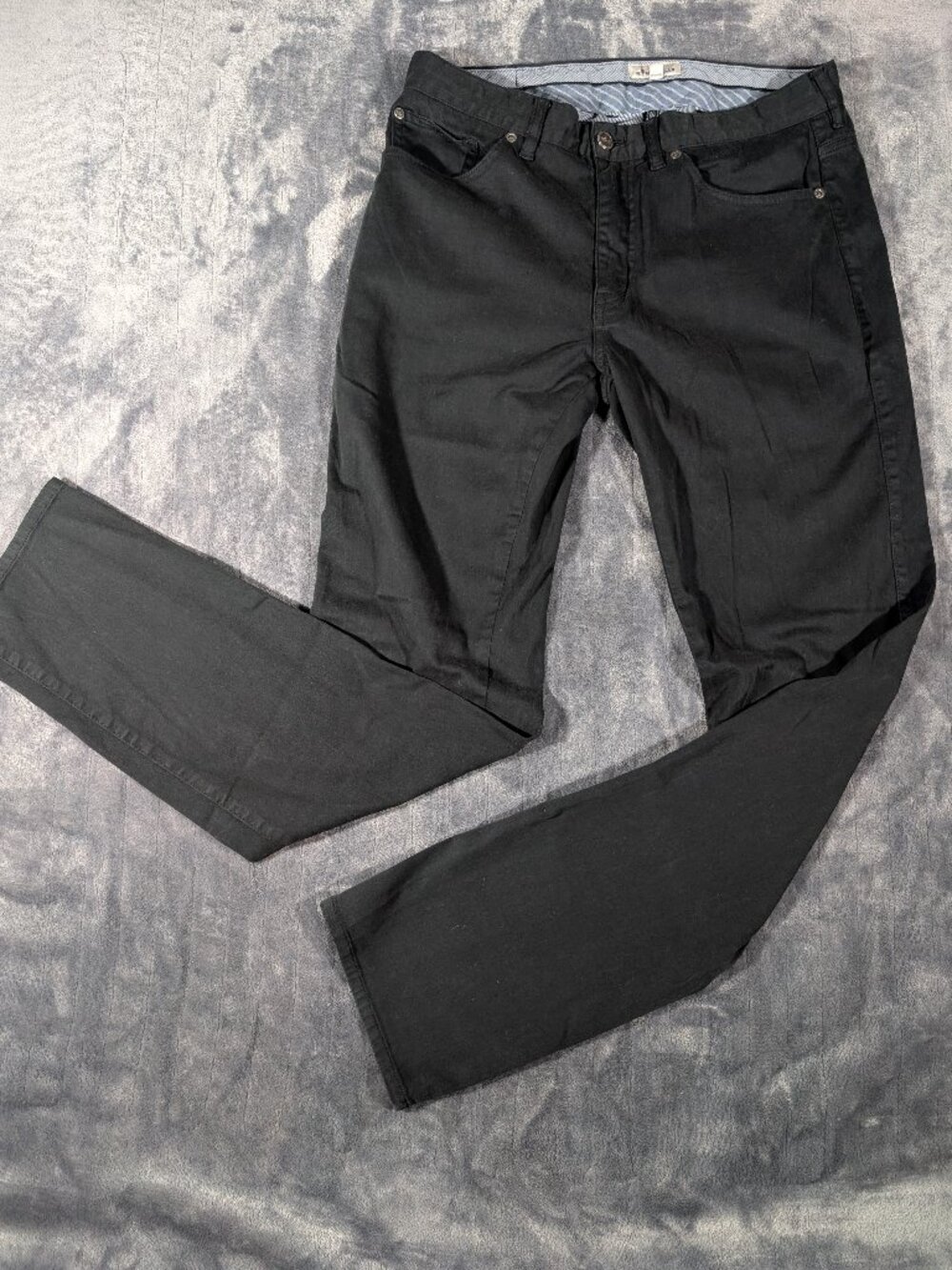 Peter Millar Black Five-Pocket Pants Mens 32x33 Stretch Performance Chino Golf